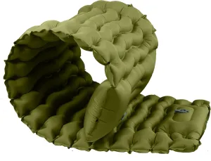 Enlarged and thickened air Sleeping Mats for camping (78.75 x 27.55 X 3.93 inches), 330lbs load capacity, quick inflation in 25 seconds at maximum speed, low noise, TPU coated(Military Green)