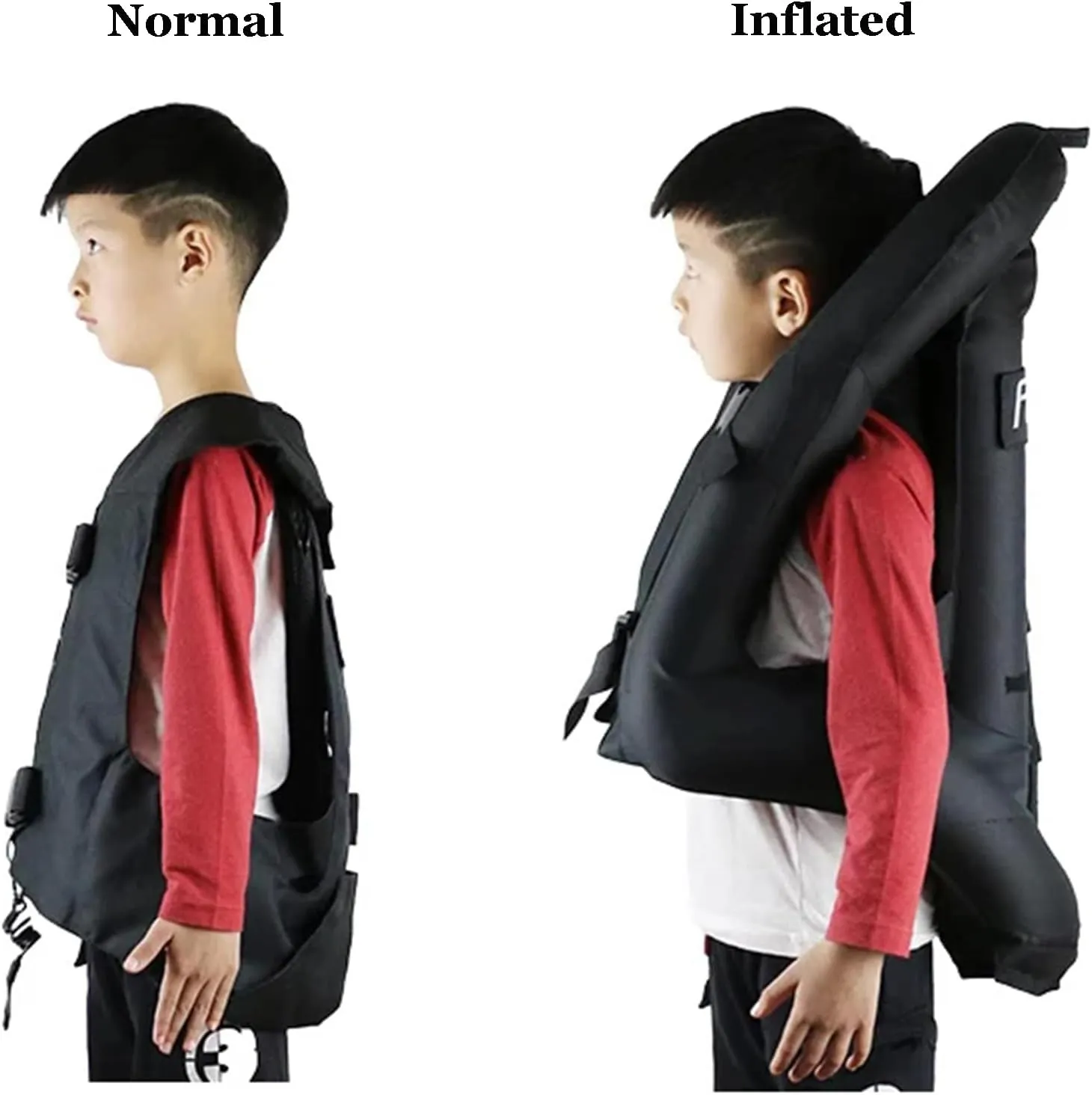 Equestrian Airbag Vest for Adults, Reusable Horse Riding Professional Shock Absorption Protective Vest