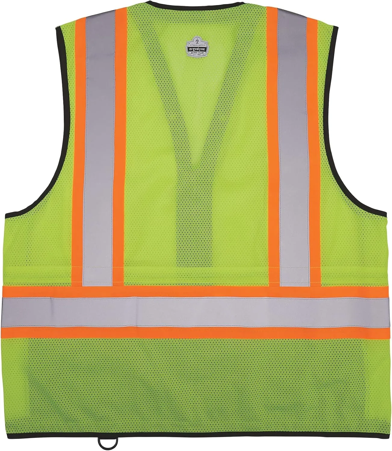 Ergodyne unisex-adult Glowear 8251hdz-bk Two-tone Hi-vis Safety Vest - Type R, Class 2, Zipper, Black Bottom