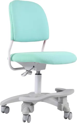 Ergonomic Kids Desk Chair, Child's Children Student Study Office Computer Chair, Adjustable Height and Seat Depth, Detachable Footrest and Lumbar Support (Green, W/Chair Slipcovers)