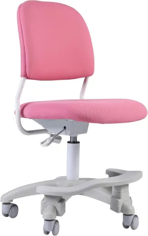 Ergonomic Kids Desk Chair, Girl's Child's Children Student Study Office Computer Chair, Adjustable Height and Seat Depth, Detachable Footrest and Lumbar Support (Pink, W/Chair Slipcovers)