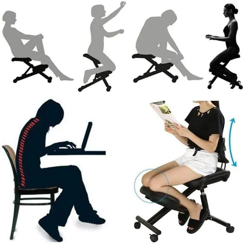 Ergonomic Knee Support Chair - Adjustable Comfort Seat