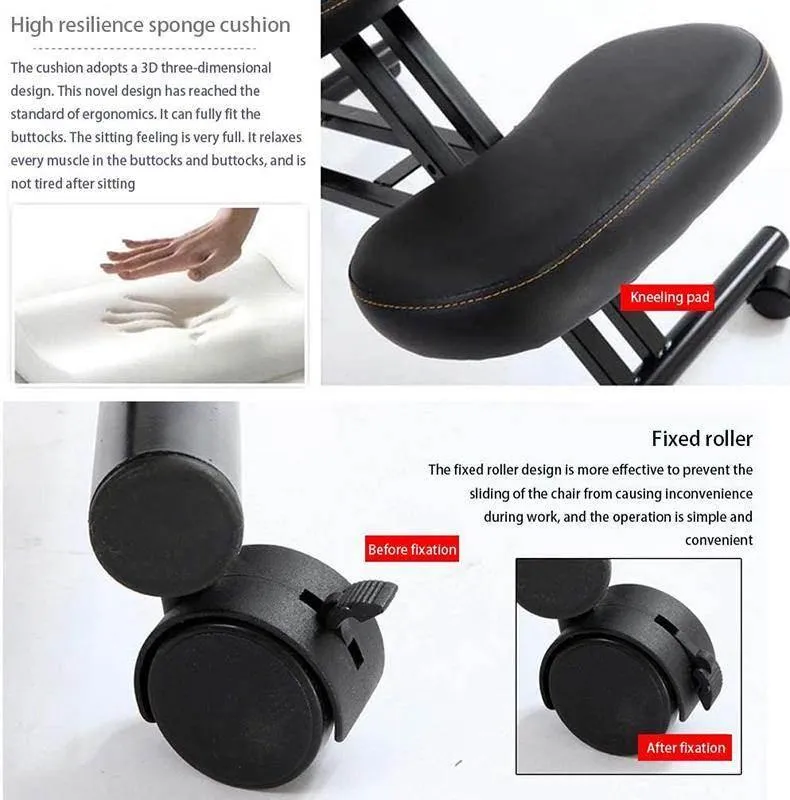 Ergonomic Knee Support Chair - Adjustable Comfort Seat