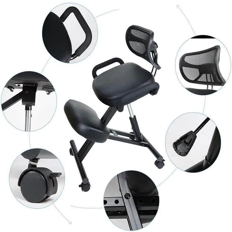 Ergonomic Knee Support Chair - Adjustable Comfort Seat