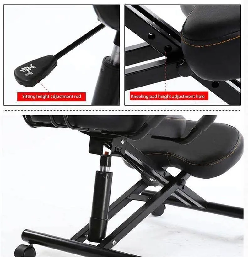 Ergonomic Knee Support Chair - Adjustable Comfort Seat