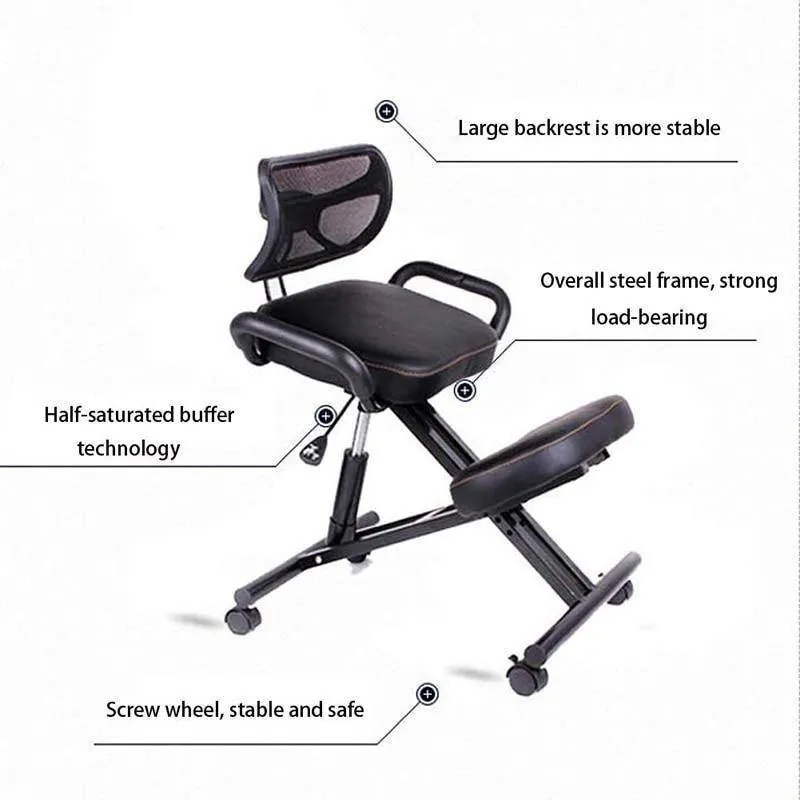 Ergonomic Knee Support Chair - Adjustable Comfort Seat