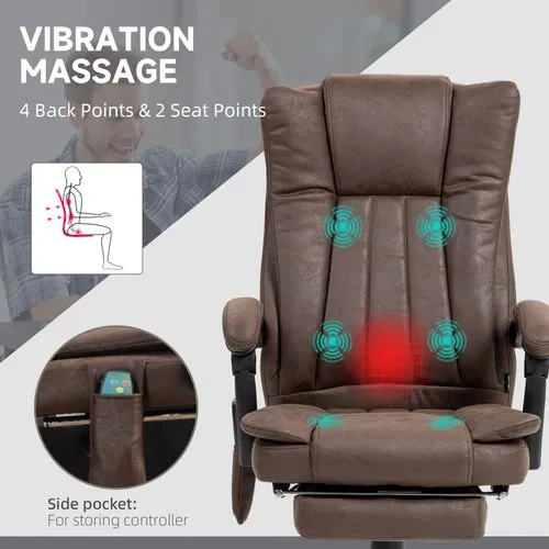Ergonomic Massage Recliner Chair – Heated Vibration Therapy with Adjustable Recline and Footrest