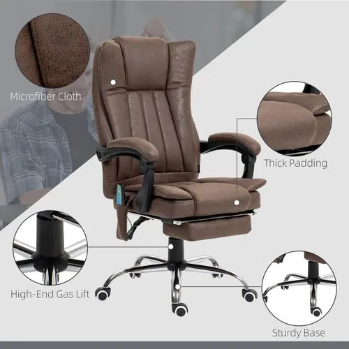 Ergonomic Massage Recliner Chair – Heated Vibration Therapy with Adjustable Recline and Footrest