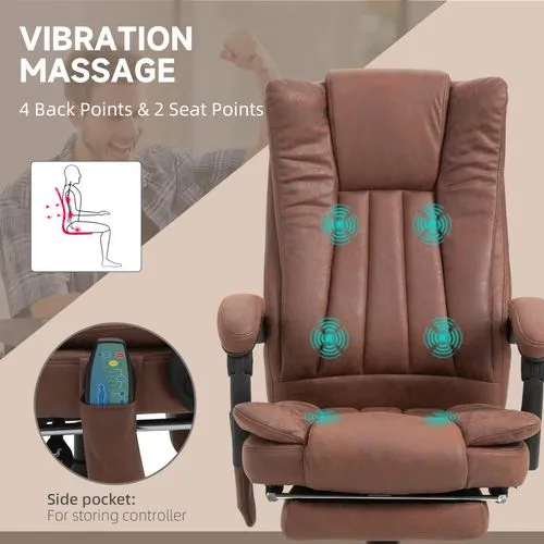Ergonomic Massage Recliner Chair – Heated Vibration Therapy with Adjustable Recline and Footrest