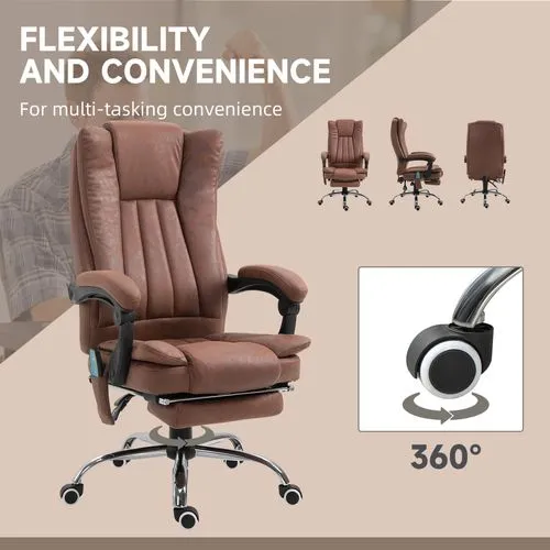Ergonomic Massage Recliner Chair – Heated Vibration Therapy with Adjustable Recline and Footrest