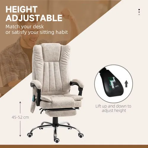Ergonomic Massage Recliner Chair – Heated Vibration Therapy with Adjustable Recline and Footrest