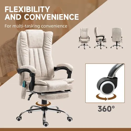 Ergonomic Massage Recliner Chair – Heated Vibration Therapy with Adjustable Recline and Footrest