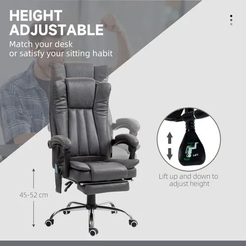 Ergonomic Massage Recliner Chair – Heated Vibration Therapy with Adjustable Recline and Footrest