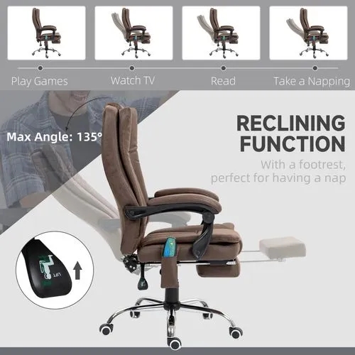 Ergonomic Massage Recliner Chair – Heated Vibration Therapy with Adjustable Recline and Footrest