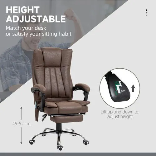 Ergonomic Massage Recliner Chair – Heated Vibration Therapy with Adjustable Recline and Footrest