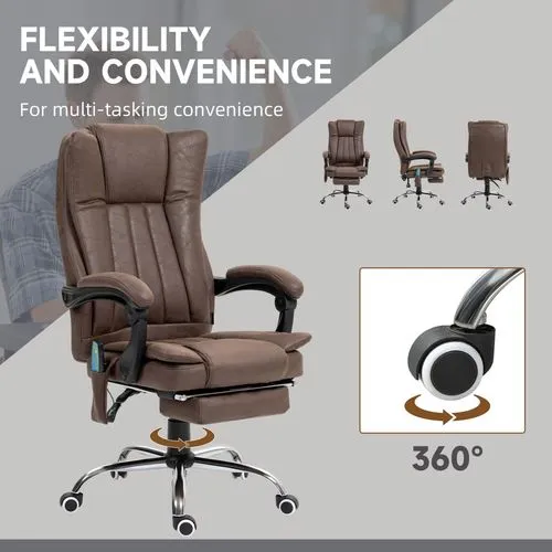 Ergonomic Massage Recliner Chair – Heated Vibration Therapy with Adjustable Recline and Footrest