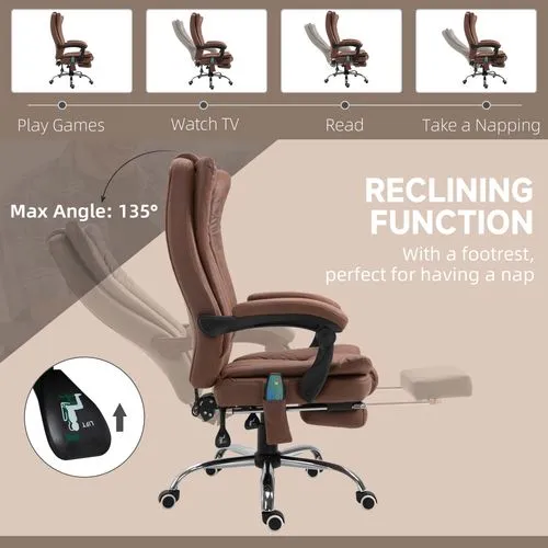 Ergonomic Massage Recliner Chair – Heated Vibration Therapy with Adjustable Recline and Footrest