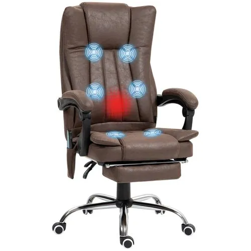 Ergonomic Massage Recliner Chair – Heated Vibration Therapy with Adjustable Recline and Footrest