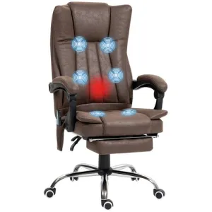 Ergonomic Massage Recliner Chair – Heated Vibration Therapy with Adjustable Recline and Footrest