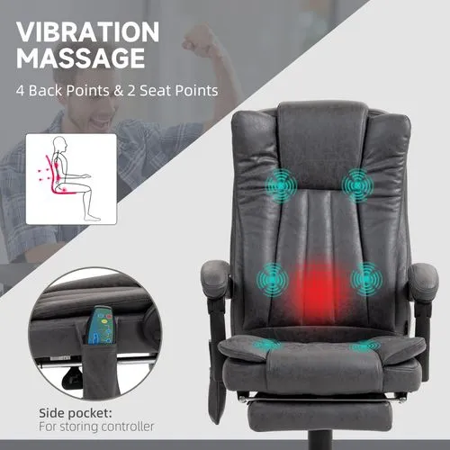 Ergonomic Massage Recliner Chair – Heated Vibration Therapy with Adjustable Recline and Footrest