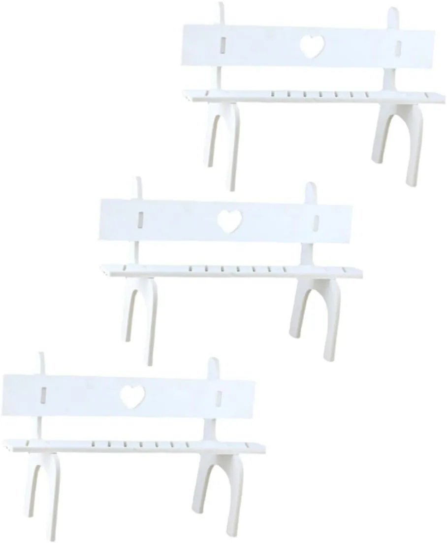 ERINGOGO 3Pcs Doll Stools Miniature Chairs for Hanging Foot Dolls Smooth Surface Home Decor for Unique Decoration