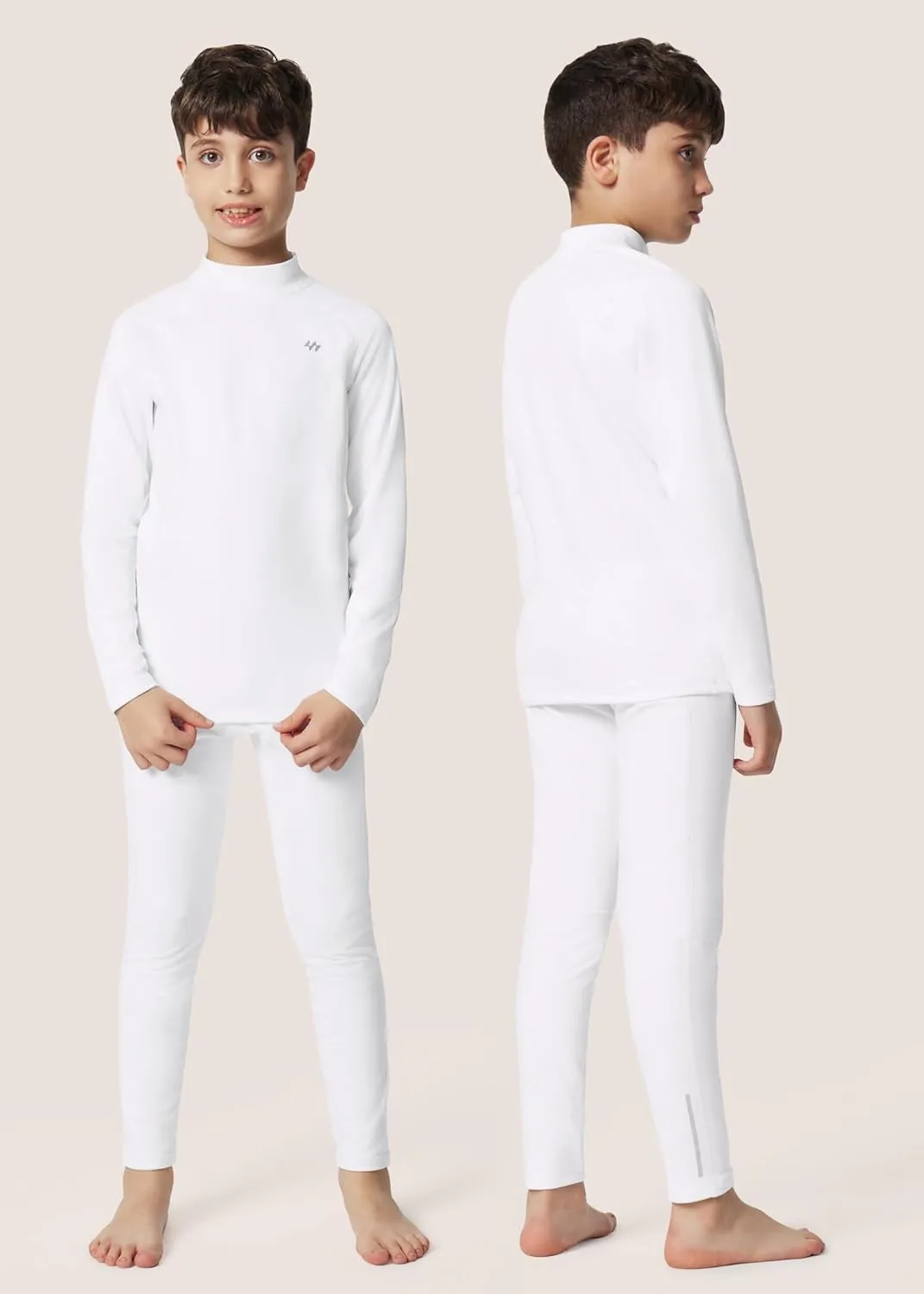 Ewedoos Thermal Underwear Set for Kids Thermals Top and Bottom Set Boys Long Johns Base Layer Thermal Set