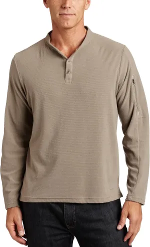 ExOfficio Men's Tandiggity Fleece Henley Long Sleeve Shirt