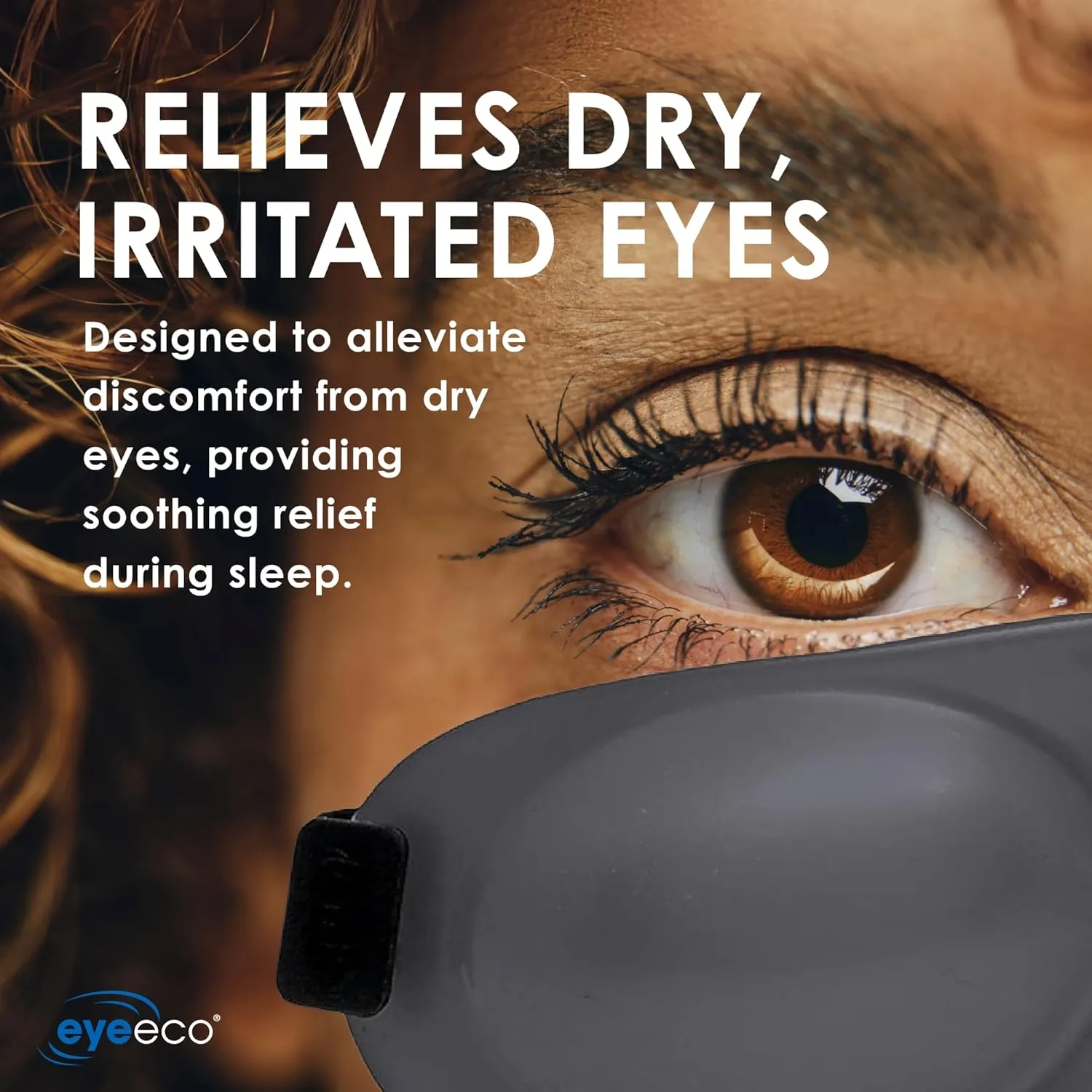 Eyeseals 4.0 Sleep Mask – Clear – Moisturizing Eye Masks for Sleep Keep Dry Air Out – Latex-Free Eye Mask Great for CPAP Users