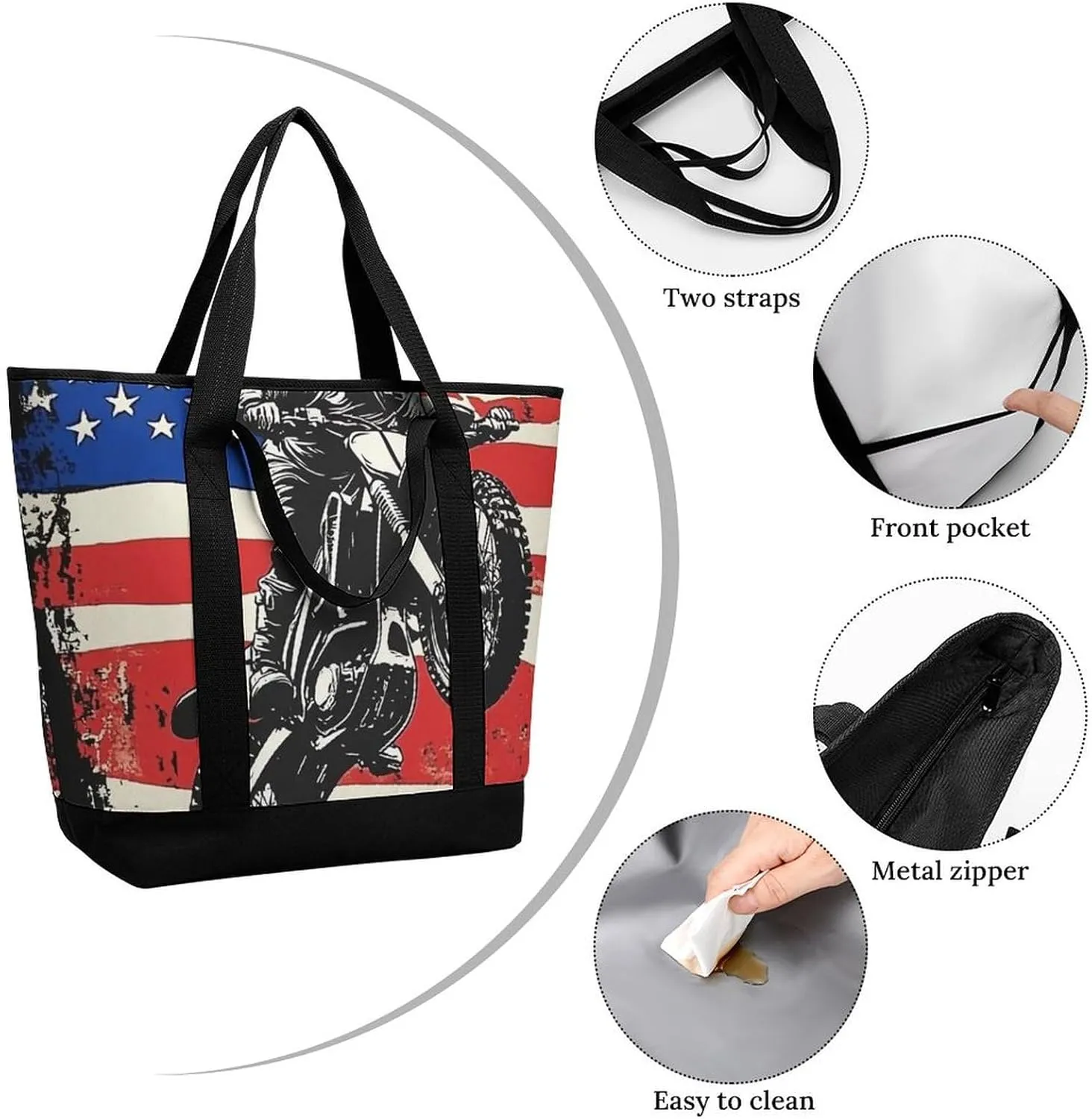 Fashionable Large Thermal Tote Bag Insulated Work/Commute Bag For Women & Men