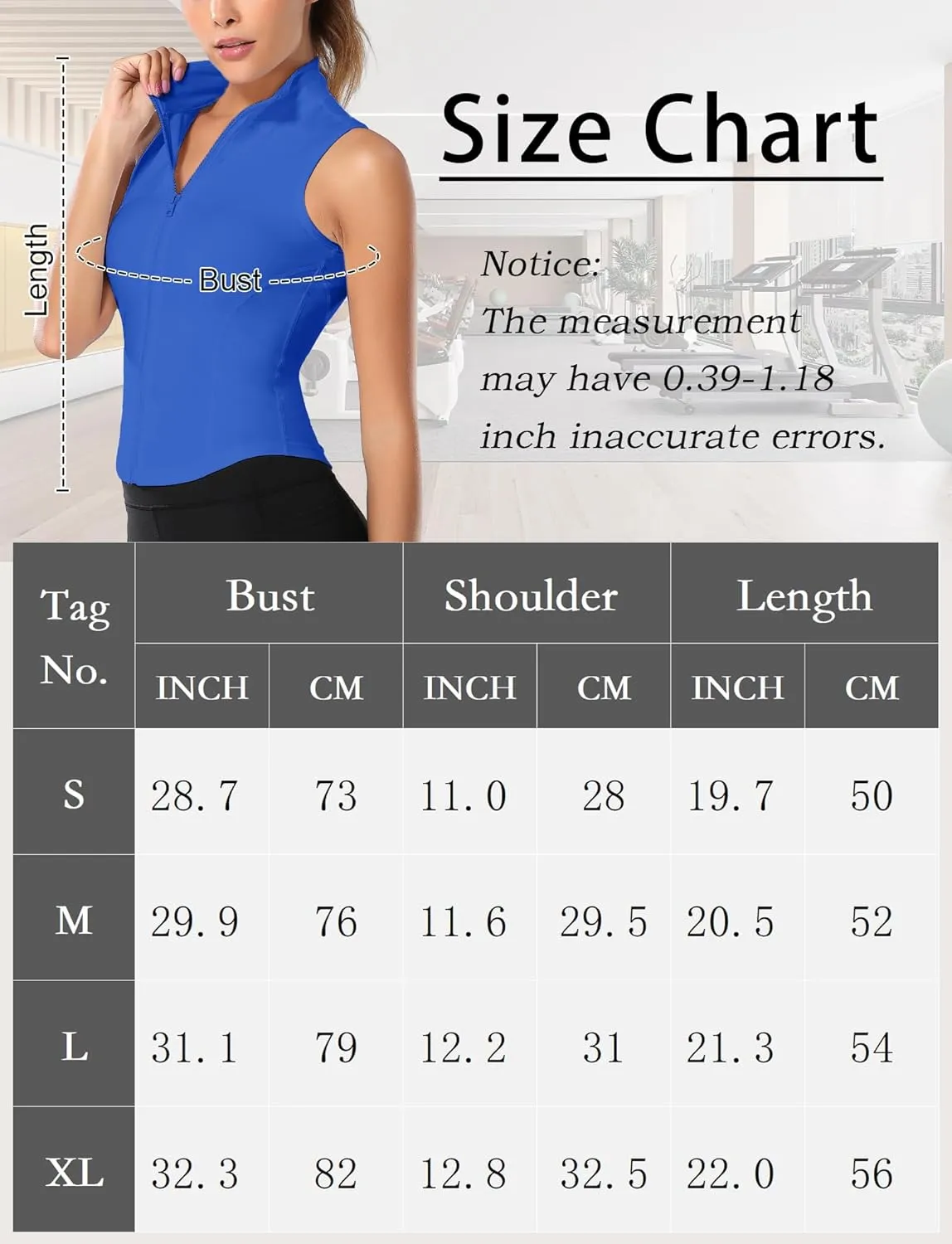 FEOYA Women Sleeveless Athletic Tank Top Shirts Full Zip Up Tshirt for Yoga Running Fitness Exercise