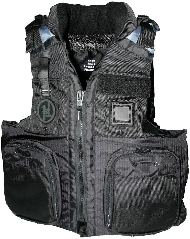 First Watch AV-800 Four Pocket Flotation Vest - Hi-Vis Yellow - Small to Medium