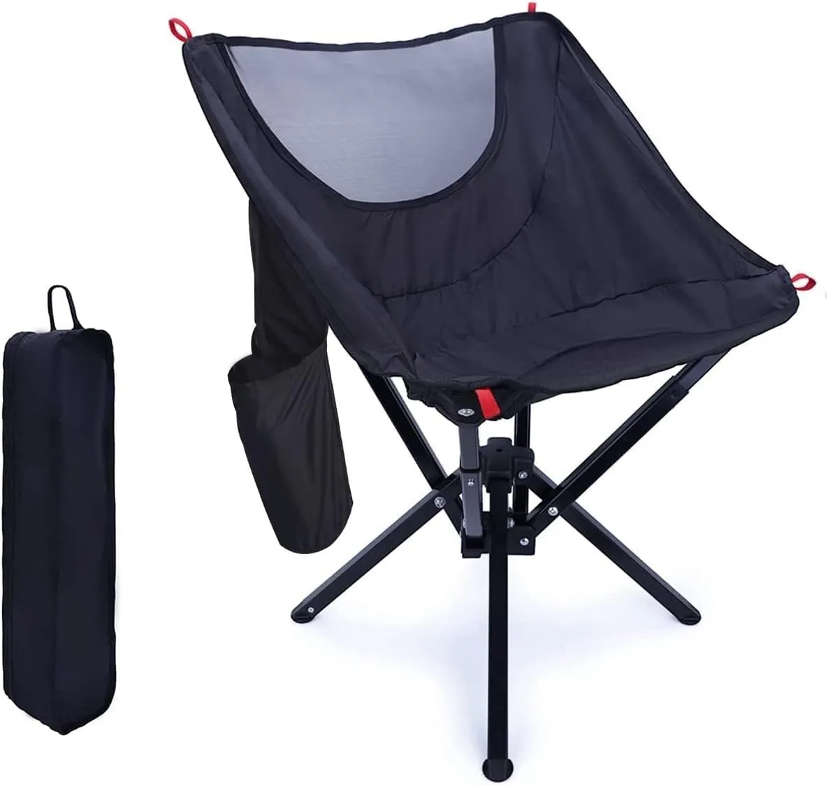 Fishing Chairs, Portable Compact Quick Setup Outdoor Camping Chair(Black)