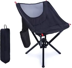 Fishing Chairs, Portable Compact Quick Setup Outdoor Camping Chair(Black)