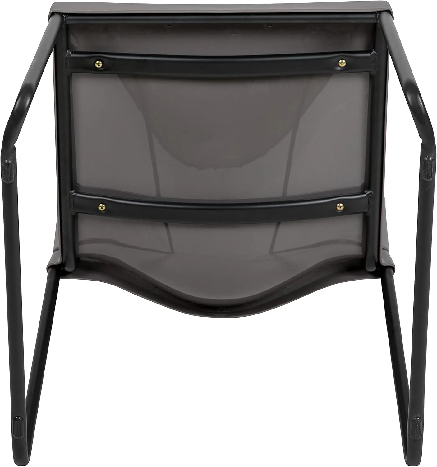 Flash Furniture Hercules Series Contoured Stacking Chairs for Waiting Rooms and Offices, Ergonomic Lobby Chairs with Curved Back, Set of 5, Gray