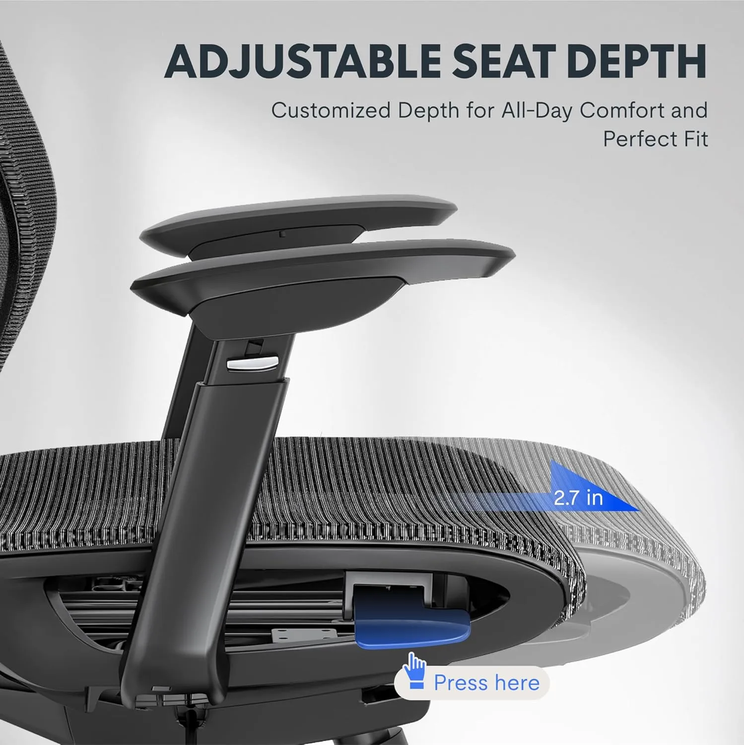 FLEXISPOT Upgraded OC6 Big and Tall Office Chair Heavy Duty,4D Armrest Mesh Ergonomic Home Office Chair with High Back,Lumbar Support,Tilt Function,and 360°Swivel Wheels(Orange)
