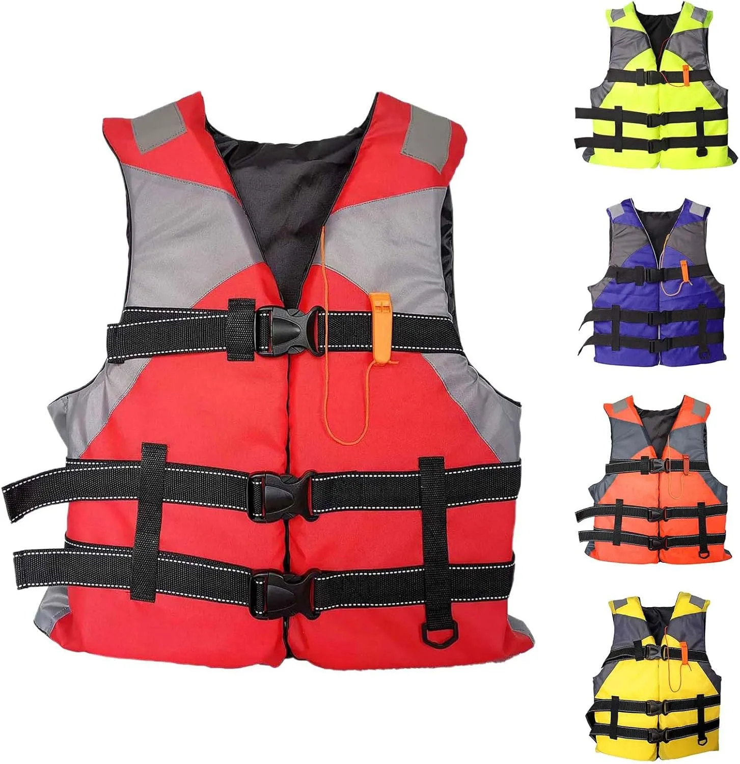 Floaties for Adults High Buoyancy Swim Vest Adjustable Safety Jacket Swimming Fishing Outdoor Water Sports