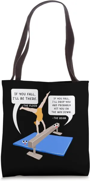 Floor Gymnastic Gymnast Acrobat Exercise Athlete FX Sports Tote Bag
