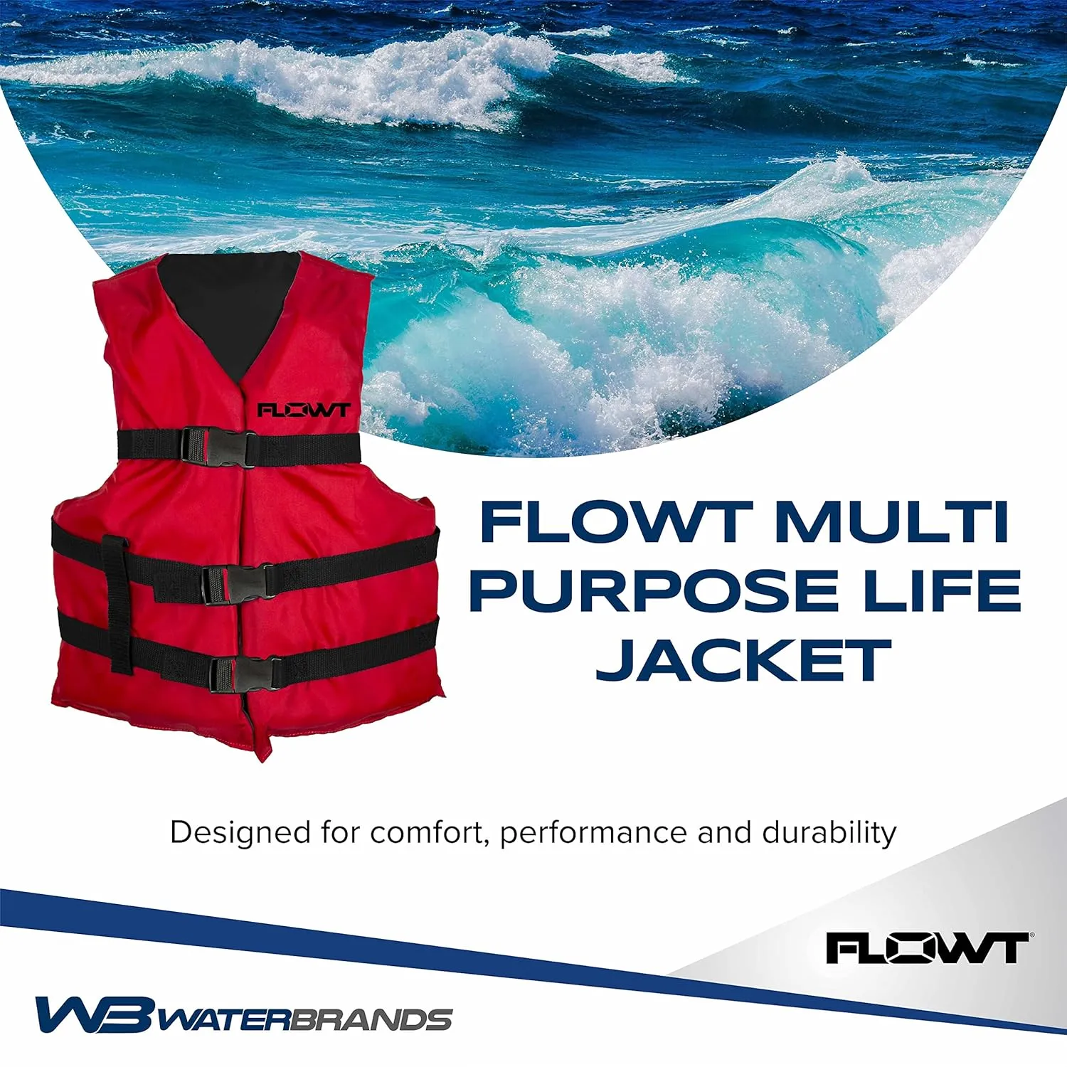 Flowt Multi Purpose Life Jacket, Type II USCG Approved Life Jacket