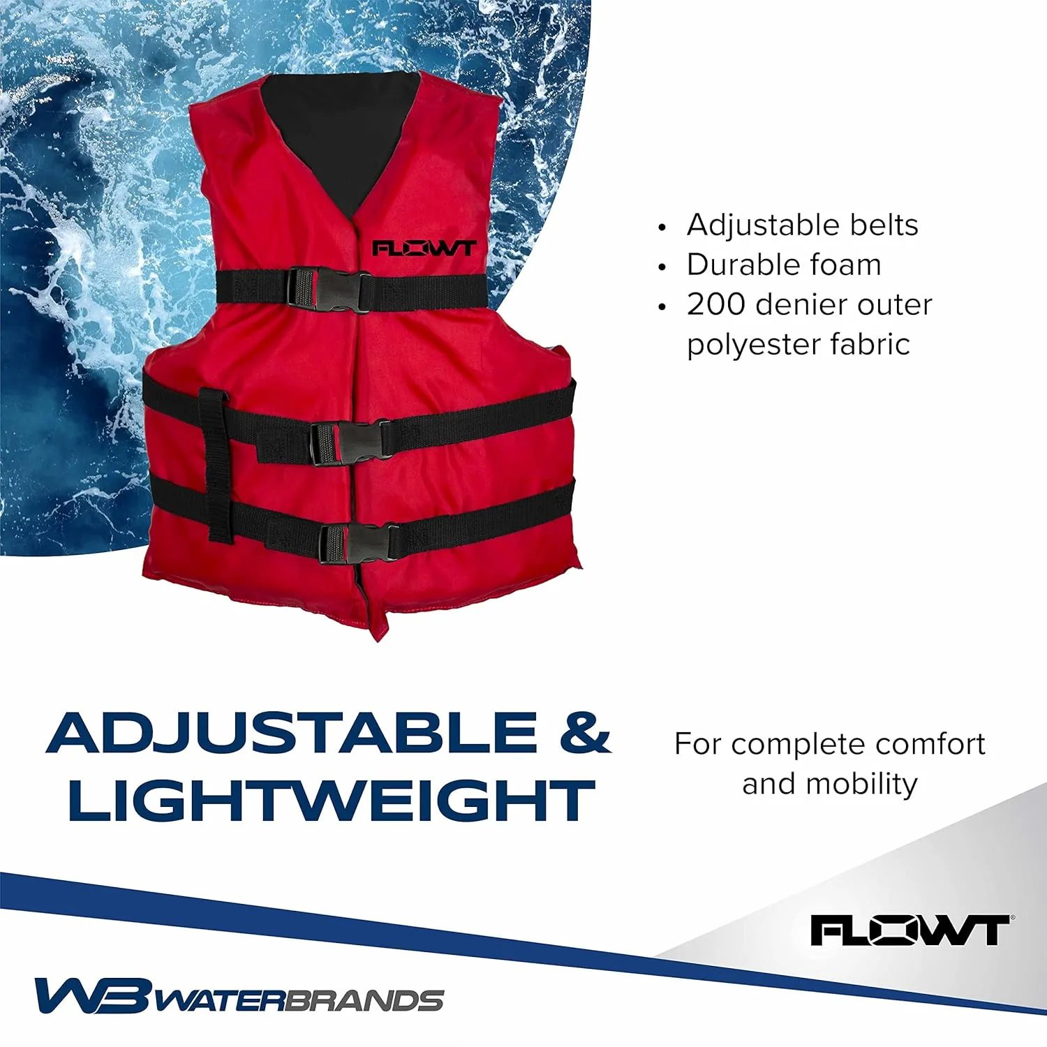 Flowt Multi Purpose Life Jacket, Type II USCG Approved Life Jacket
