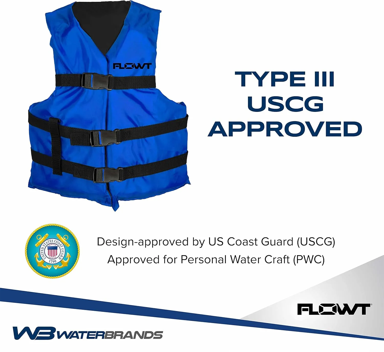 Flowt Multi Purpose Life Jacket, Type II USCG Approved Life Jacket