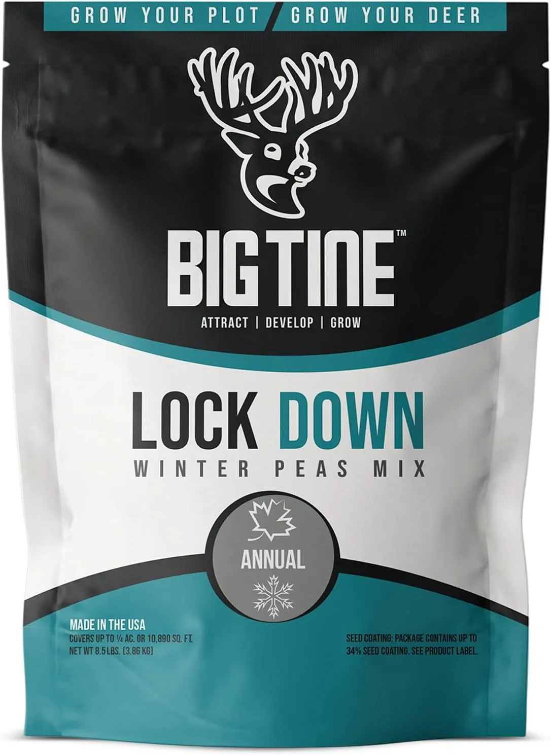 Food Plot Mix, Lock Down, 8.5lbs Bag