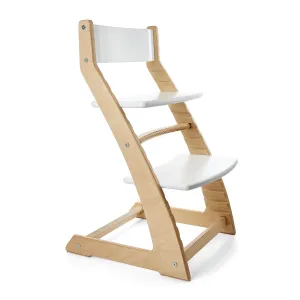 Fornel Wooden High Chair for Babies and Toddlers - Easy Clean Adjustable High Chair for Eating - Toddler HighChair for Dining Table - Montessori Baby highchair from 3 Years to 200 Lb, Grow with Child