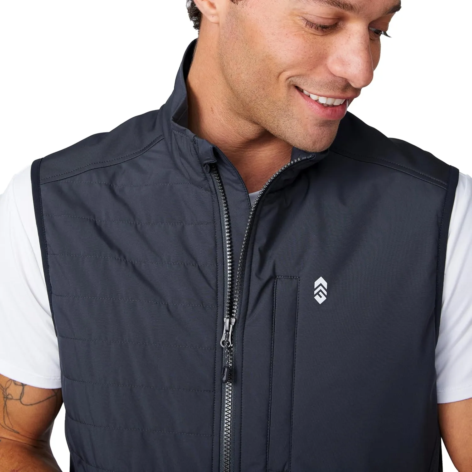 Free Country Men's High Stretch Full Zip Vest