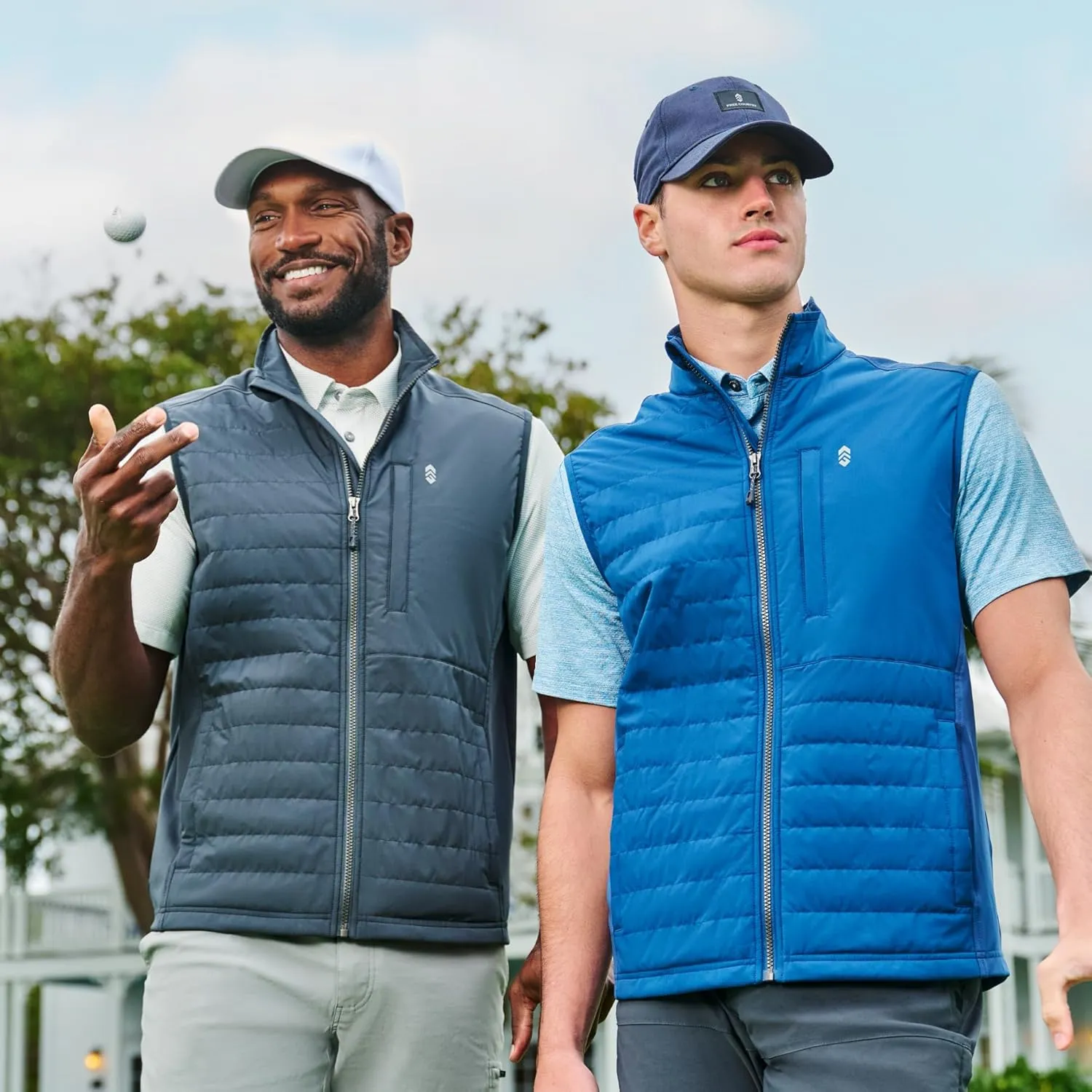 Free Country Men's High Stretch Full Zip Vest