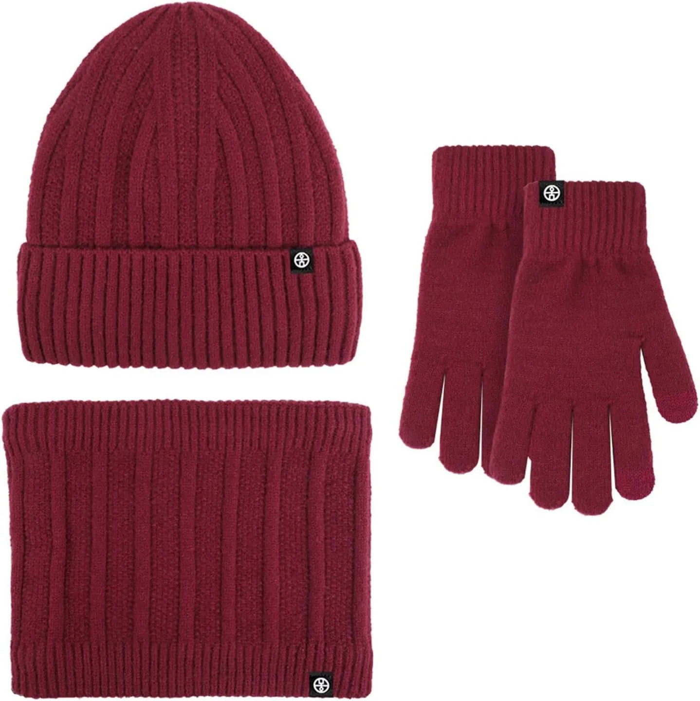 FUDERU Mens Winter Hat Unisex Warm Stocking Women Knit Hats with Lined Roll-up Edge,Fisherman Ski Caps Trawler Watch Hat