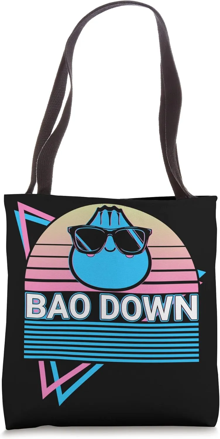 Funny Dim Sum Bao Retro Bao Down Tote Bag