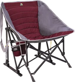GCI Outdoor MaxRelax Pod Rocker Portable Rocking Chair & Outdoor Camping Chair, Red