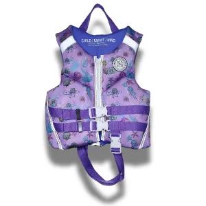 GIRL'S PURPLE TURTLE CHILD'S REFLECTIVE LIFE VEST