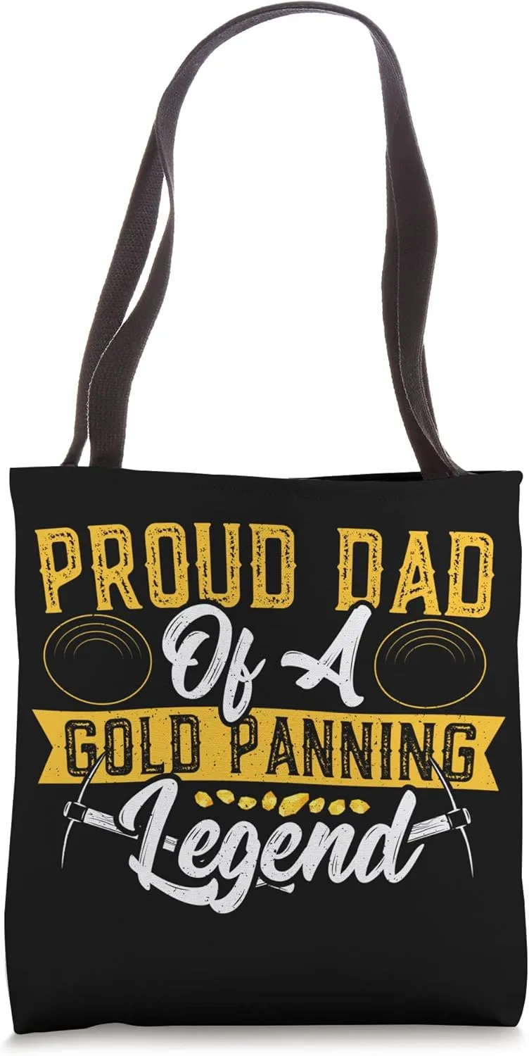 Gold Panning Design for an Gold Miner Tote Bag