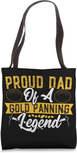 Gold Panning Design for an Gold Miner Tote Bag